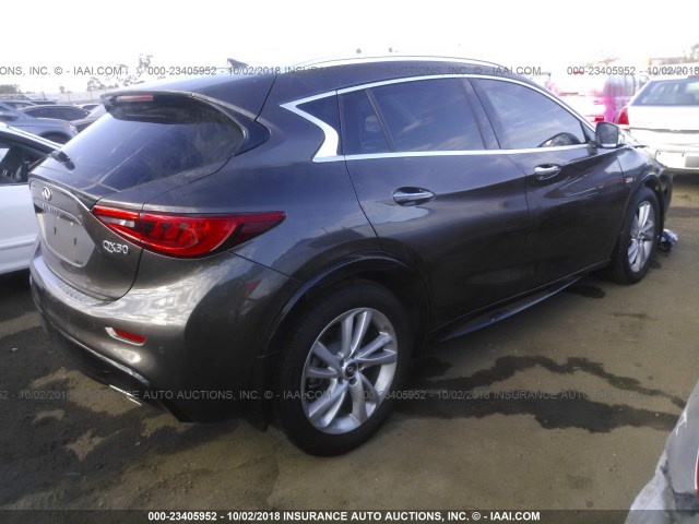 SJKCH5CP2HA022502 - 2017 INFINITI QX30 LUXURY/PREMIUM/SPORT BROWN photo 4