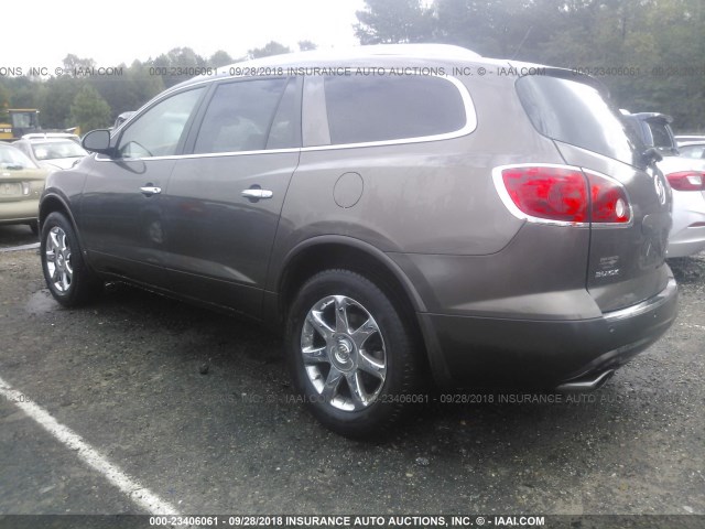 5GAER23738J160994 - 2008 BUICK ENCLAVE CXL BROWN photo 3