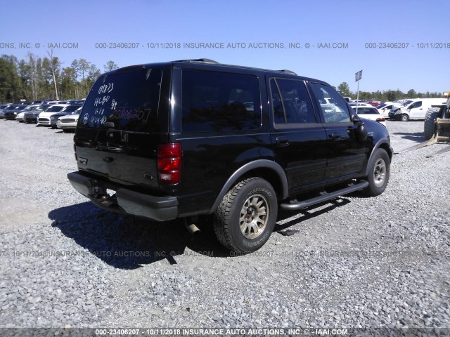 1FMRU15L12LA41383 - 2002 FORD EXPEDITION XLT BLACK photo 4