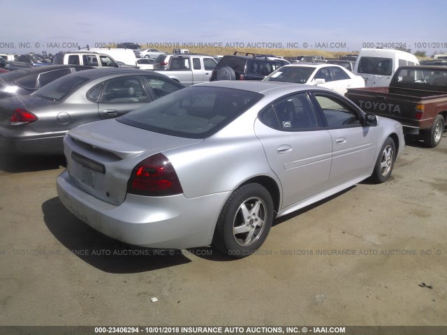 2G2WS522341251948 - 2004 PONTIAC GRAND PRIX GT2 ვერცხლისფერი ფოტო 4