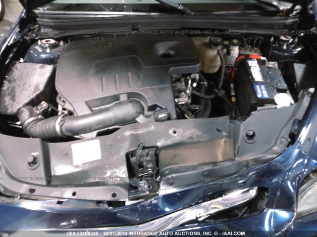 1G1ZC5E09CF246267 - 2012 CHEVROLET MALIBU 1LT BLUE photo 10
