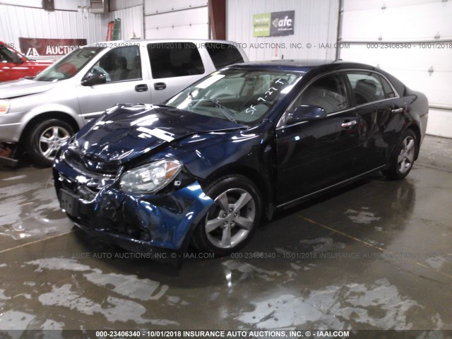 1G1ZC5E09CF246267 - 2012 CHEVROLET MALIBU 1LT BLUE photo 2