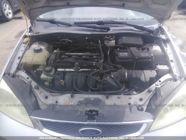 1FAFP34N57W307710 - 2007 FORD FOCUS ZX4/S/SE/SES Күміс фото 10