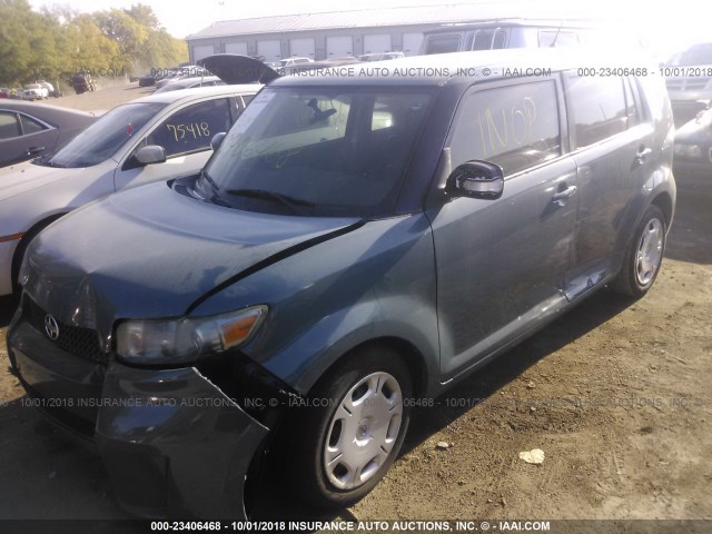 JTLKE50E581013453 - 2008 TOYOTA SCION XB Теңіз түсті фото 2