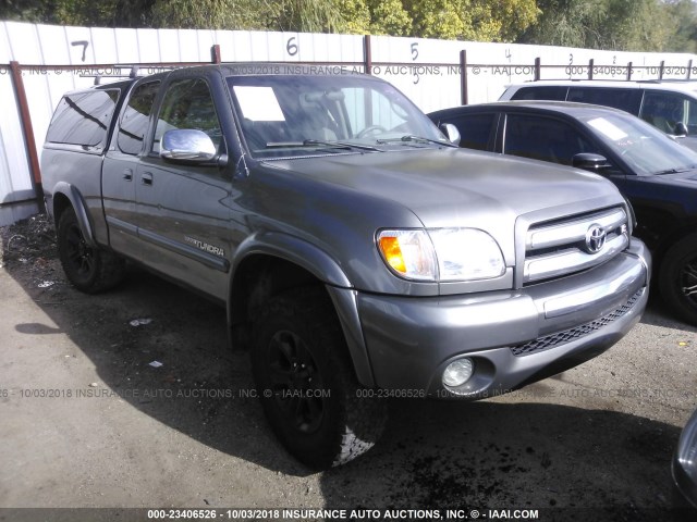 5TBRT341X4S447143 - 2004 TOYOTA TUNDRA ACCESS CAB SR5 GRAY photo 1