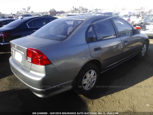 2HGES16325H566284 - 2005 HONDA CIVIC DX VP 灰色 照片 4