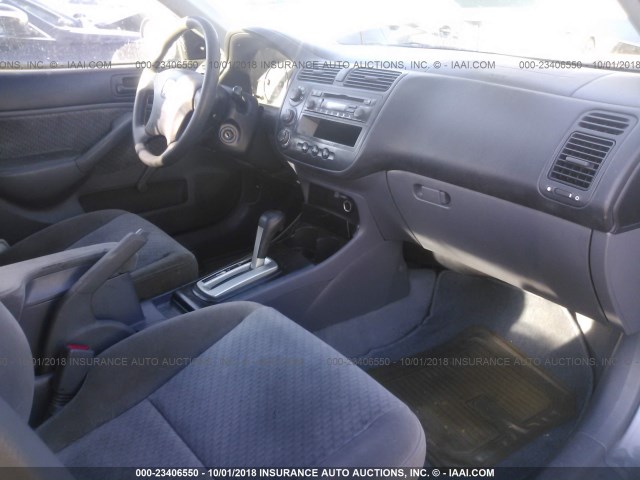 2HGES16325H566284 - 2005 HONDA CIVIC DX VP 灰色 照片 5