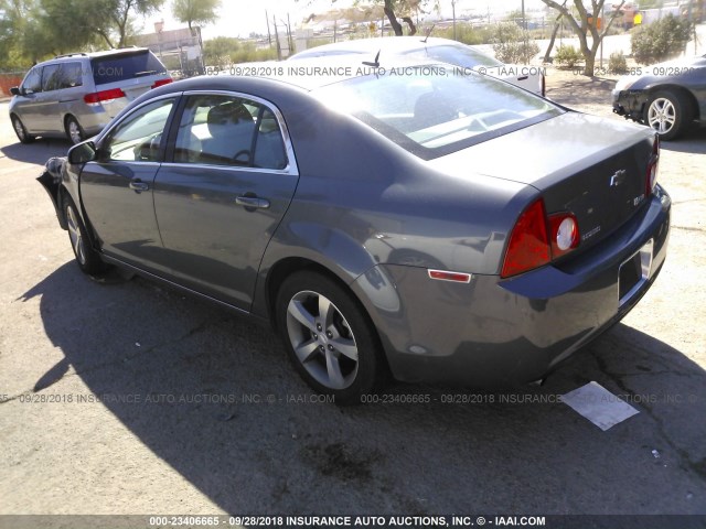 1G1ZF57599F104073 - 2009 CHEVROLET MALIBU HYBRID GRAY photo 3