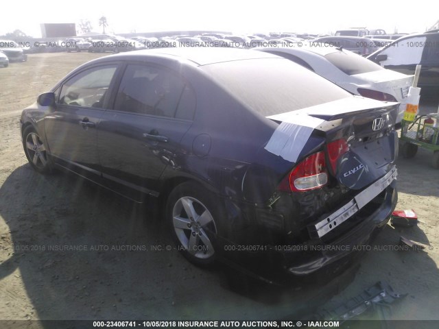 19XFA1F6XBE006570 - 2011 HONDA CIVIC LX-S Dark Blue photo 3