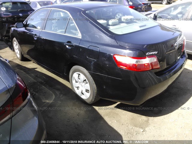 4T1BK46K48U567802 - 2008 TOYOTA CAMRY LE/XLE/SE BLACK photo 3