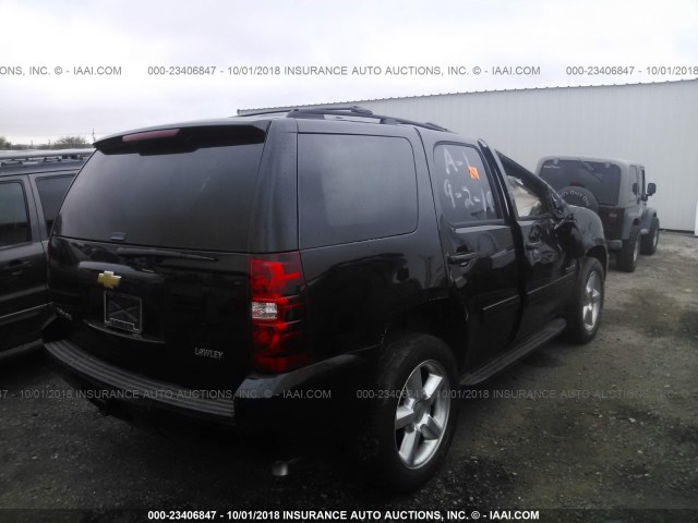 1GNSCAE07DR188605 - 2013 CHEVROLET TAHOE C1500  LS BLACK photo 4