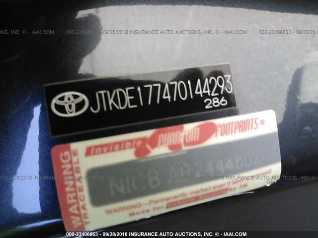 JTKDE177470144293 - 2007 TOYOTA SCION TC 灰色 照片 9