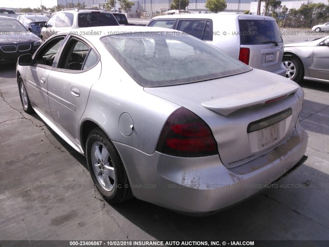 2G2WP552261127444 - 2006 PONTIAC GRAND PRIX SILVER photo 3
