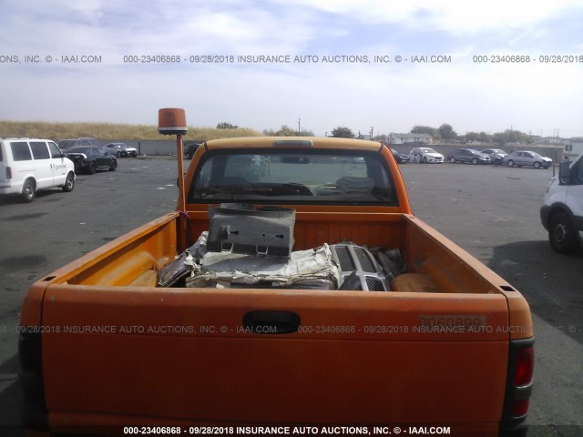 1B7HC16Y3XS240235 - 1999 DODGE RAM 1500 ORANGE photo 8