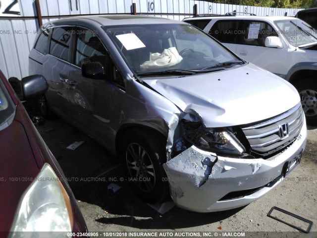 5FNRL5H68DB039012 - 2013 HONDA ODYSSEY EXL SILVER photo 1