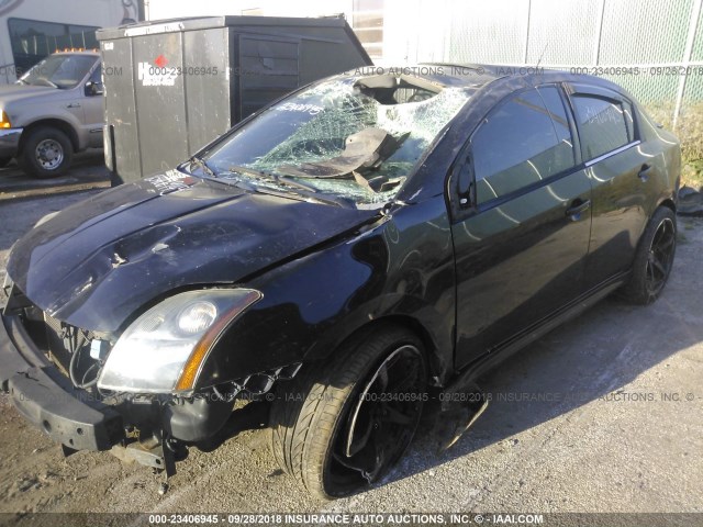 3N1CB61E27L691231 - 2007 NISSAN SENTRA SE-R SPEC V BLACK photo 2