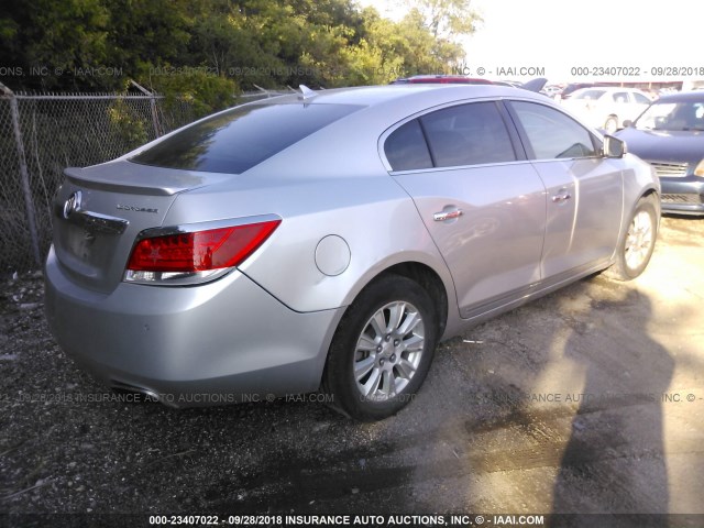 1G4GF5E32CF221528 - 2012 BUICK LACROSSE PREMIUM SILVER photo 4