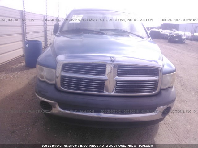 1D7HA16K84J154119 - 2004 DODGE RAM 1500 ST BLUE photo 6