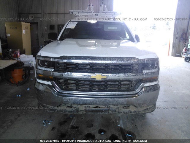 1GCNKNEC4GZ268524 - 2016 CHEVROLET SILVERADO K1500/K1500 LS WHITE photo 6