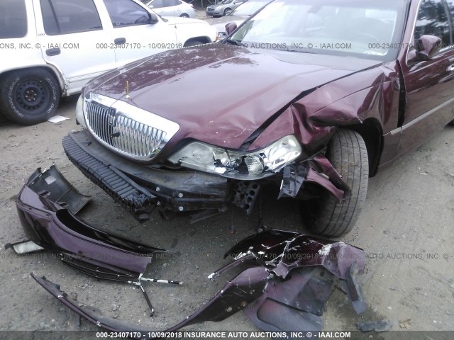 1LNHM83W13Y614756 - 2003 LINCOLN TOWN CAR CARTIER BURGUNDY photo 6