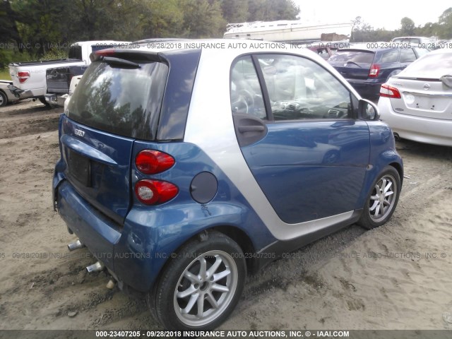 WMEEJ3BA2AK334645 - 2010 SMART FORTWO PURE/PASSION BLUE photo 4