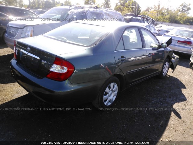 4T1BE32K03U735306 - 2003 TOYOTA CAMRY LE/XLE/SE GRAY photo 4