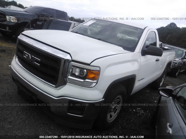 1GTN1TEHXEZ128591 - 2014 GMC SIERRA C1500 WHITE photo 2