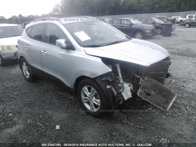 KM8JUCACXBU185586 - 2011 HYUNDAI TUCSON GLS/LIMITED SILVER photo 1