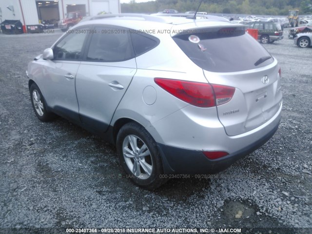 KM8JUCACXBU185586 - 2011 HYUNDAI TUCSON GLS/LIMITED 银色 照片 3