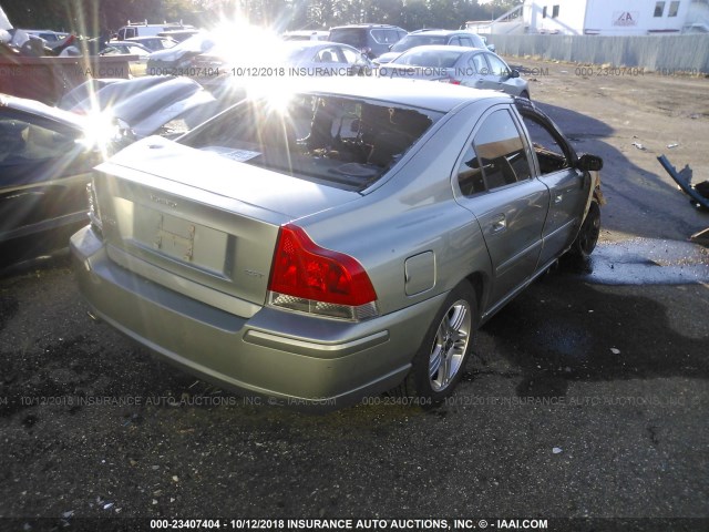 YV1RS592562529633 - 2006 VOLVO S60 2.5T GREEN photo 4