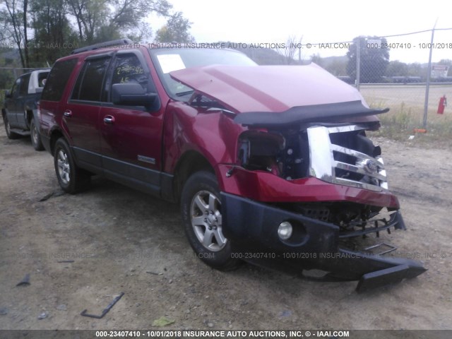 1FMFU16577LA76889 - 2007 FORD EXPEDITION XLT RED photo 1