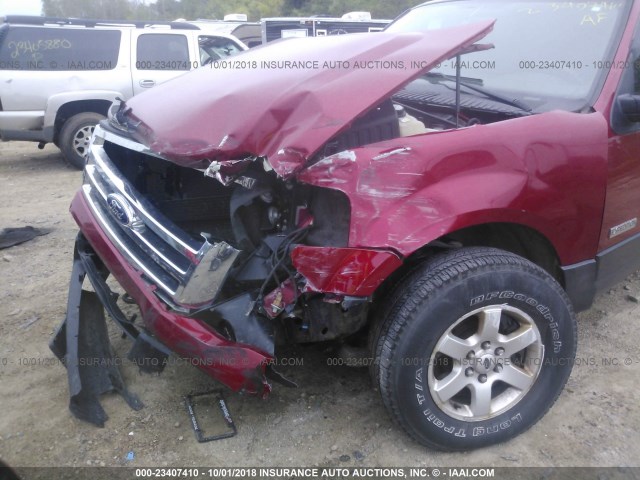 1FMFU16577LA76889 - 2007 FORD EXPEDITION XLT RED photo 6