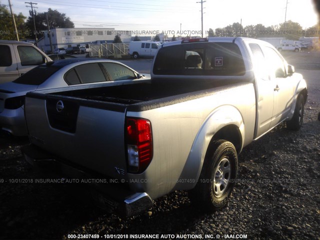 1N6BD06T35C447746 - 2005 NISSAN FRONTIER KING CAB XE SILVER photo 4