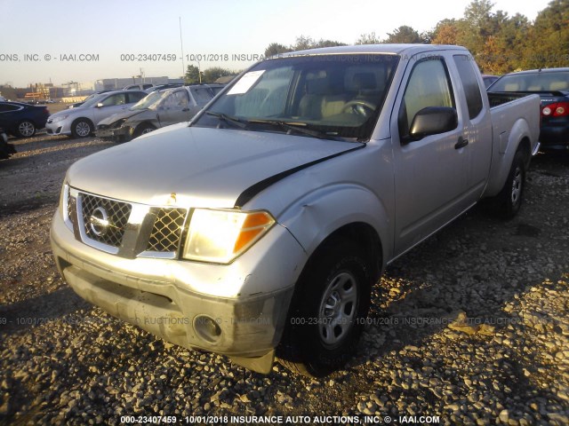 1N6BD06T35C447746 - 2005 NISSAN FRONTIER KING CAB XE SILVER photo 6