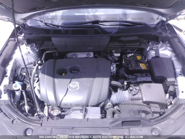 JM3KFACM1J0319699 - 2018 MAZDA CX-5 TOURING SILVER photo 10