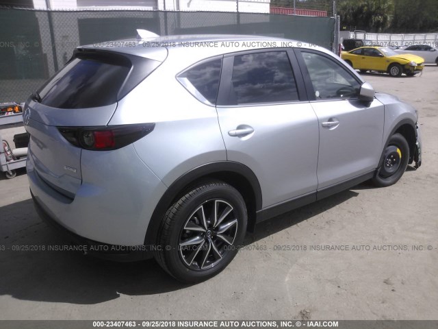 JM3KFACM1J0319699 - 2018 MAZDA CX-5 TOURING SILVER photo 4