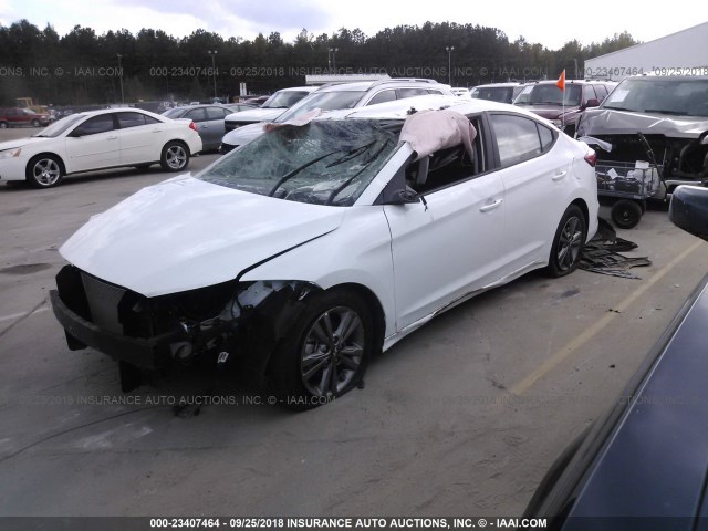 5NPD84LF0JH232202 - 2018 HYUNDAI ELANTRA SEL/VALUE/LIMITED WHITE photo 2