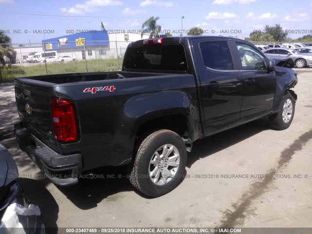 1GCGTCEN6J1255615 - 2018 CHEVROLET COLORADO LT GRAY photo 4