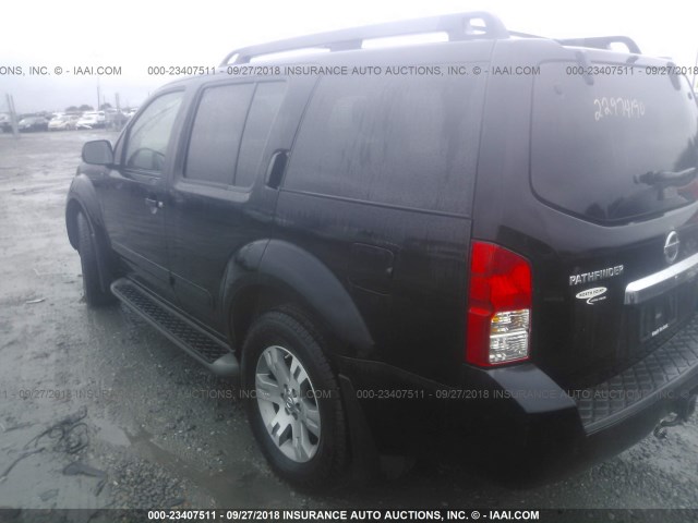 5N1AR1NN0AC629693 - 2010 NISSAN PATHFINDER S/LE/SE BLACK photo 3