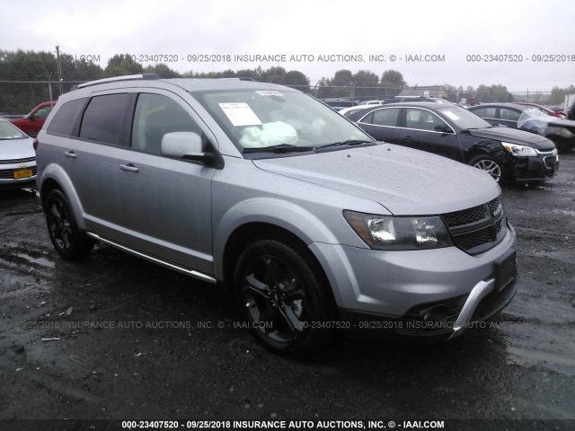 3C4PDDGG7JT388605 - 2018 DODGE JOURNEY CROSSROAD GRAY photo 1