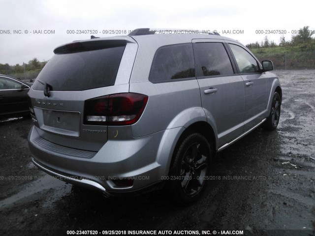 3C4PDDGG7JT388605 - 2018 DODGE JOURNEY CROSSROAD GRAY photo 4