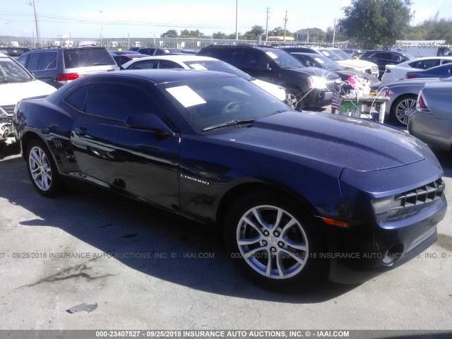 2G1FA1E32C9178172 - 2012 CHEVROLET CAMARO LS BLUE photo 1