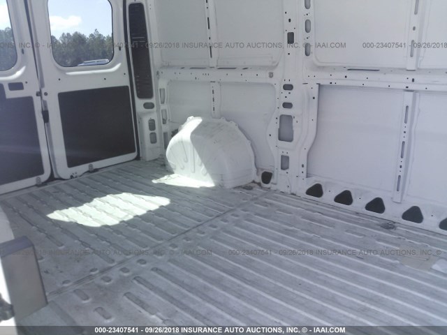 3C6TRVAG6JE104875 - 2018 RAM PROMASTER 1500 1500 STANDARD WHITE photo 8