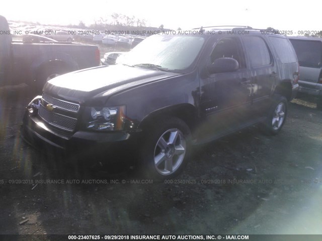 1GNSKBE00CR257027 - 2012 CHEVROLET TAHOE K1500 LT BLACK photo 2