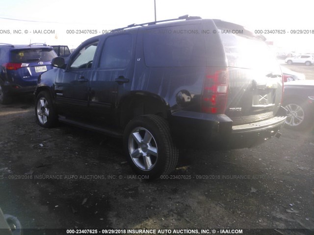 1GNSKBE00CR257027 - 2012 CHEVROLET TAHOE K1500 LT BLACK photo 3