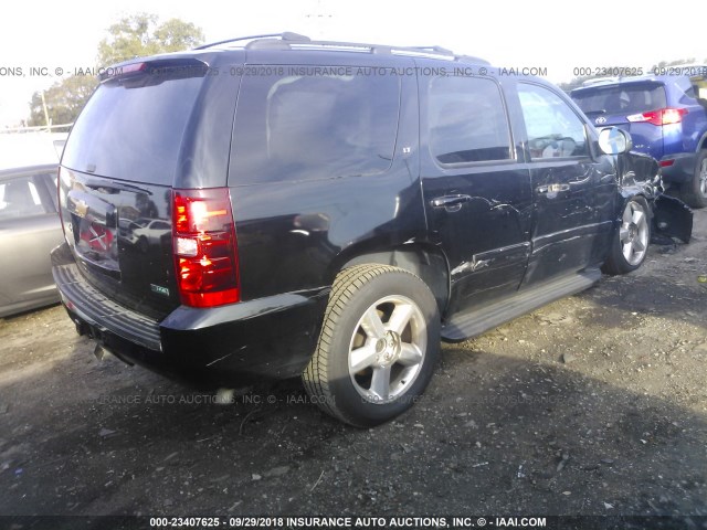 1GNSKBE00CR257027 - 2012 CHEVROLET TAHOE K1500 LT BLACK photo 4