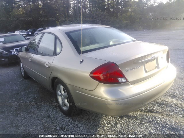 1FAFP55U81A130866 - 2001 FORD TAURUS SES GOLD photo 3