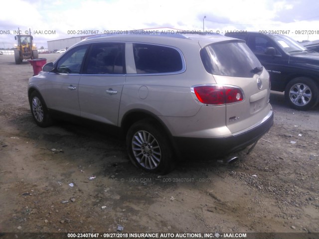 5GAEV23DX9J130782 - 2009 BUICK ENCLAVE CXL GOLD photo 3