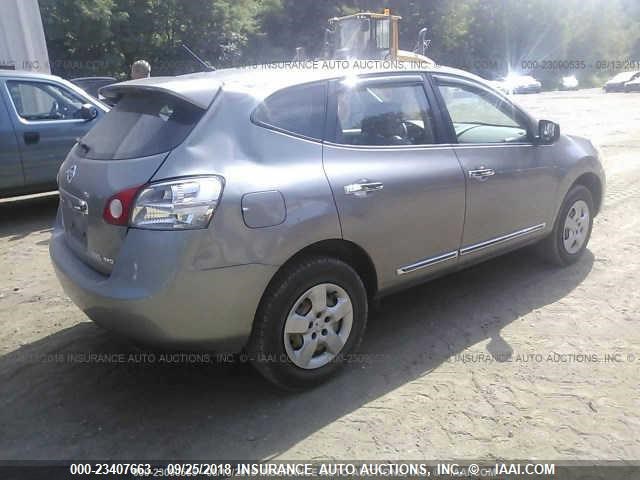 JN8AS5MV7BW665550 - 2011 NISSAN ROGUE S/SV/KROM GRAY photo 4