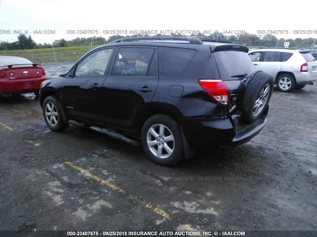 JTMBD31V786062027 - 2008 TOYOTA RAV4 LIMITED BLACK photo 3